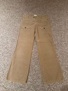 LOFT Wide-Leg Corduroy Pants in Camel